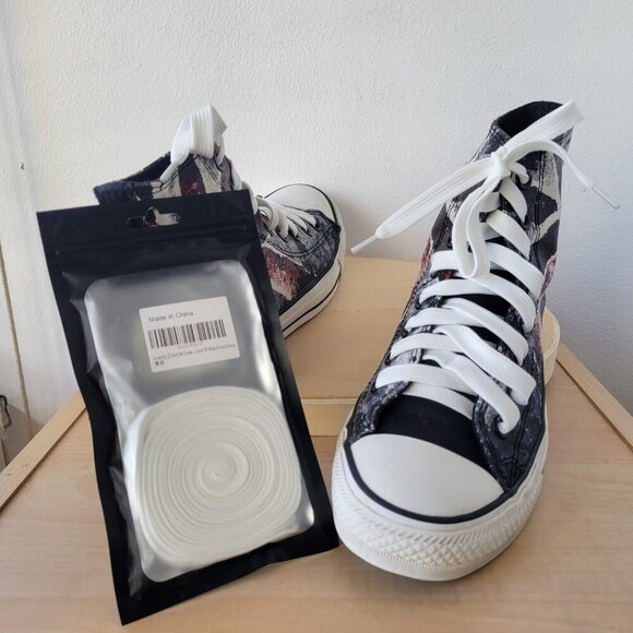 Chuck Taylor All Star Converse CT HI Black/Chili Unisex Sneakers (Size W9 / M7) - Picture 10 of 14